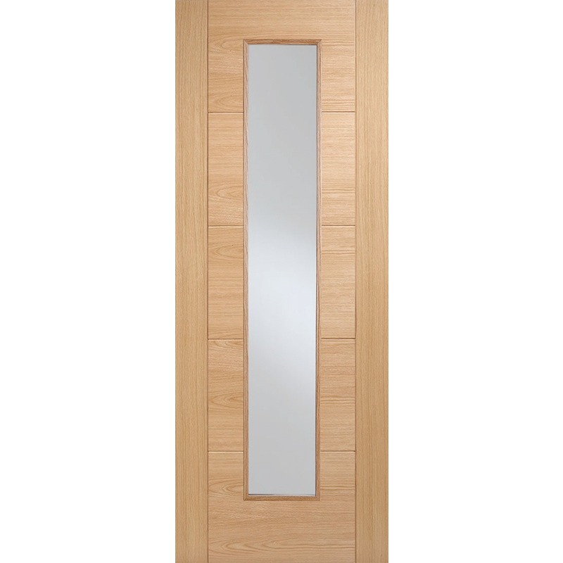 Internal Pre-Finished Oak Vancouver Long Light Glazed Door